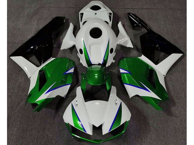 13-23 Verde Lucido Bianco & Blu CBR600RR Carena Moto 13-23 Verde Lucido Bianco & Blu CBR600RR Carena Moto