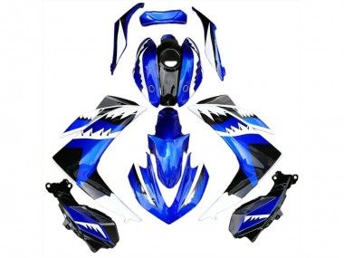 15-18 Squalo Bianco Blu & Nero R3 Carena Moto
