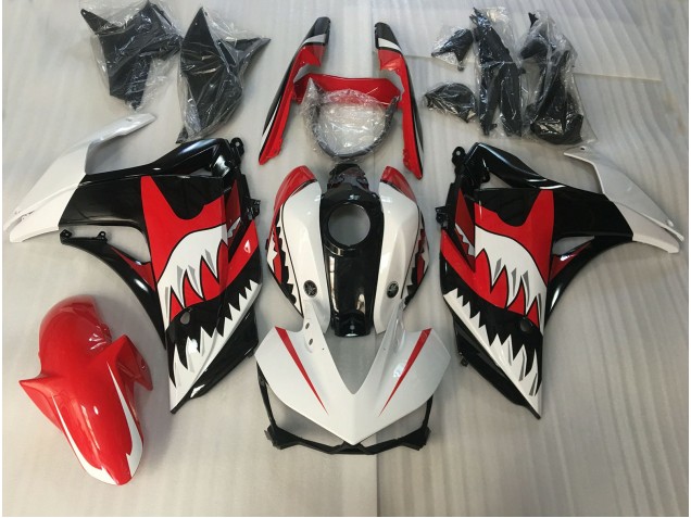 15-18 Squalo Rosso & Bianco R3 Carena Moto 15-18 Squalo Rosso & Bianco R3 Carena Moto