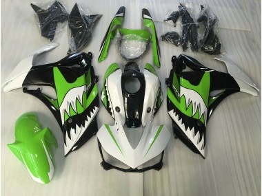 15-18 Verde Lime & Squalo Bianco R3 Carena Moto