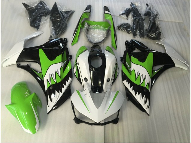 15-18 Verde Lime & Squalo Bianco R3 Carena Moto 15-18 Verde Lime & Squalo Bianco R3 Carena Moto