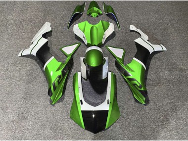 15-19 Accenti Verdi & Fibra Di Carbonio R1 Carena Moto