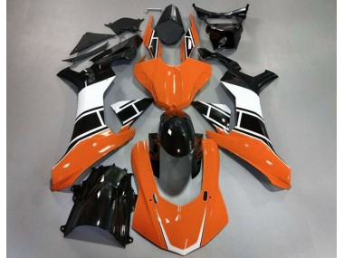 15-19 Arancio Lucido Bianco & Nero R1 Carena Moto