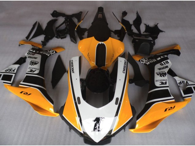 15-19 Arancione & Bianco R1 Carena Moto 15-19 Arancione & Bianco R1 Carena Moto
