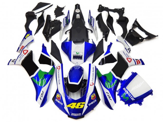 15-19 Blu & Bianco 46 R1 Carena Moto 15-19 Blu & Bianco 46 R1 Carena Moto