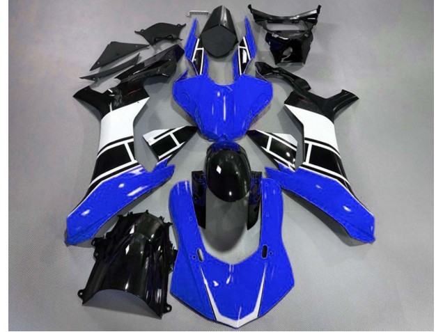 15-19 Blu Lucido Bianco & Nero R1 Carena Moto 15-19 Blu Lucido Bianco & Nero R1 Carena Moto