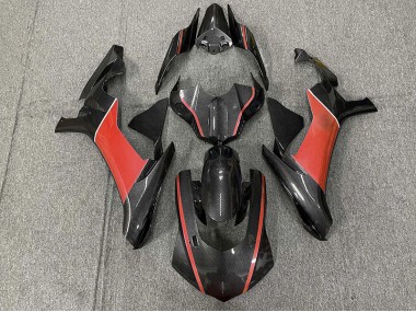 15-19 Fibra Di Carbonio & Rosso R1 Carena Moto