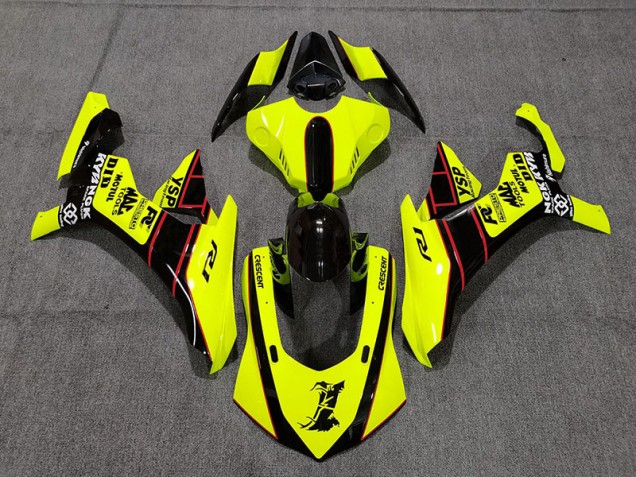 15-19 Giallo Floro & Nero R1 Carena Moto 15-19 Giallo Floro & Nero R1 Carena Moto