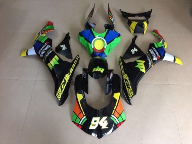 15-19 Lucido Stile Personalizzato Multicolore R1 Carena Moto