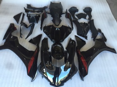 15-19 Nero Lucido Con Logo Rosso R1 Carena Moto