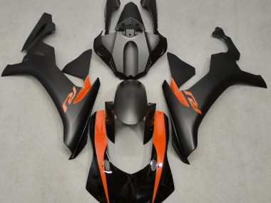 15-19 Nero Opaco & Arancione R1 Carena Moto