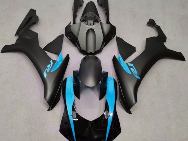 15-19 Nero Opaco & Azzurro R1 Carena Moto