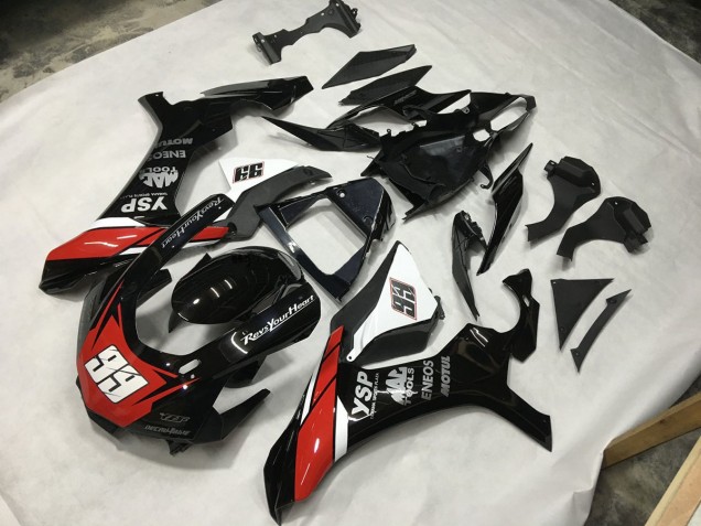 15-19 Nero Rosso & Bianco 99 R1 Carena Moto 15-19 Nero Rosso & Bianco 99 R1 Carena Moto
