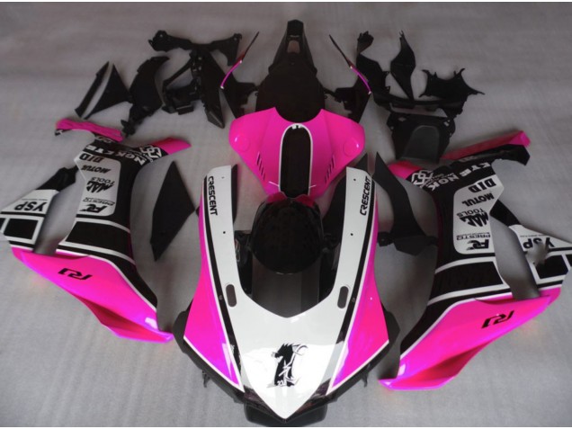 15-19 Rosa Lucido & Bianco R1 Carena Moto 15-19 Rosa Lucido & Bianco R1 Carena Moto