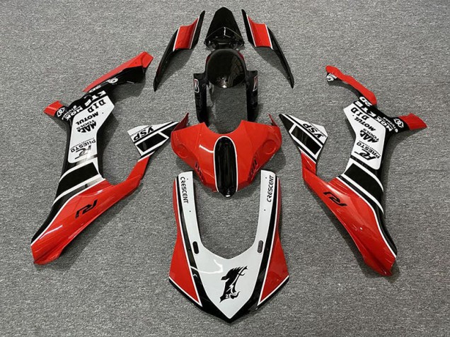 15-19 Rosso Lucido & Bianco R1 Carena Moto 15-19 Rosso Lucido & Bianco R1 Carena Moto