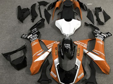 15-19 Stile Logo Arancione Lucido R1 Carena Moto
