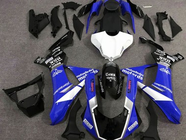 15-19 Stile Logo Blu Lucido R1 Carena Moto