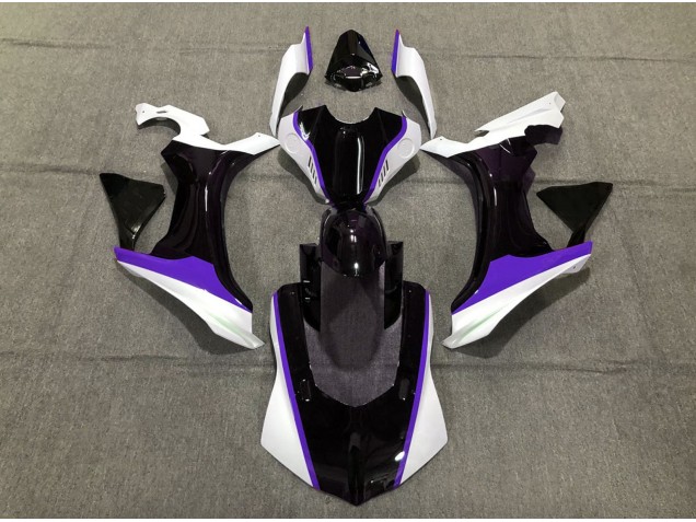 15-19 Viola In Bianco & Nero R1 Carena Moto 15-19 Viola In Bianco & Nero R1 Carena Moto