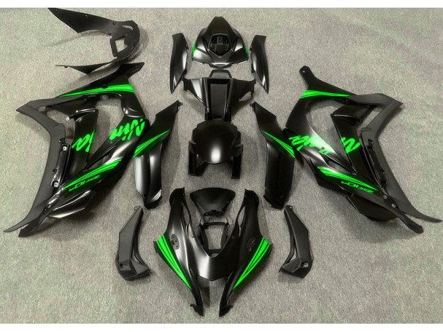 16-19 Raso Nero & Verde ZX10R Carena Moto