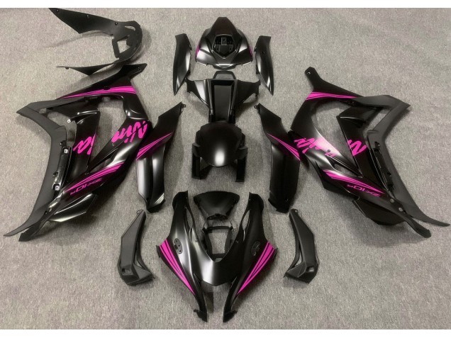 16-19 Satinato Nero & Rosa ZX10R Carena Moto 16-19 Satinato Nero & Rosa ZX10R Carena Moto