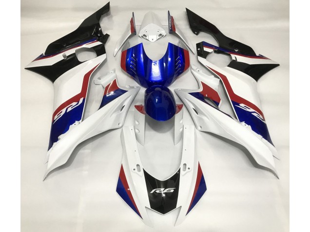 17-21 Bianco Lucido & Blu Intenso R6 Carena Moto 17-21 Bianco Lucido & Blu Intenso R6 Carena Moto