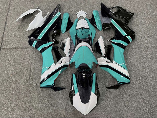 17-23 Ciano Lucido Bianco & Nero CBR1000RR Carena Moto 17-23 Ciano Lucido Bianco & Nero CBR1000RR Carena Moto