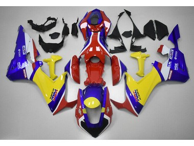17-23 Rouge Bleu Et Jaune HRC CBR1000RR Carena Moto