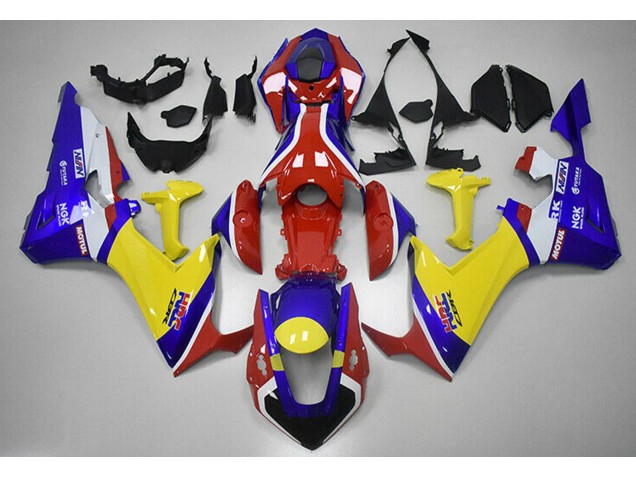 17-23 Rouge Bleu Et Jaune HRC CBR1000RR Carena Moto 17-23 Rouge Bleu Et Jaune HRC CBR1000RR Carena Moto