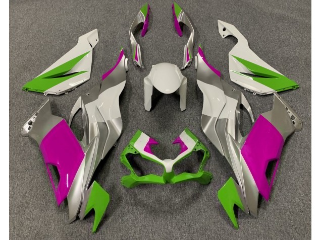 19-23 Verde Lucido Rosa & Argento ZX6R Carena Moto