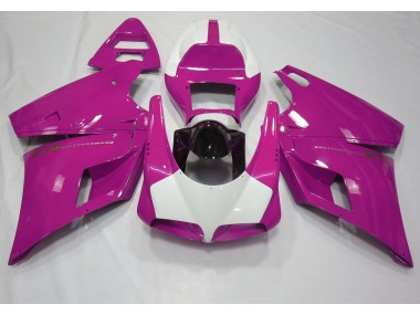 93-05 Rosa Lucido & Bianco Ducati 996 748 916 998 Carena Moto