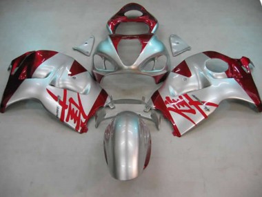97-07 Argento & Rosso GSXR 1300 Carena Moto
