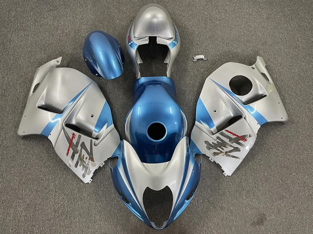 97-07 Azzurro Lucido & Argento GSXR 1300 Carena Moto 97-07 Azzurro Lucido & Argento GSXR 1300 Carena Moto