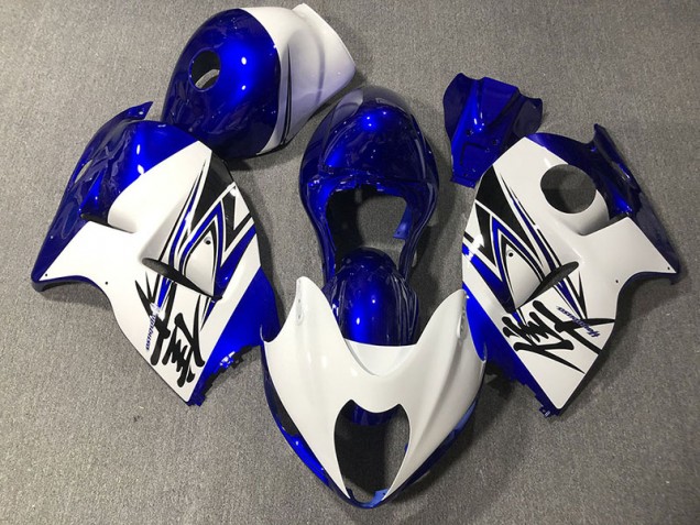 97-07 Bianco Lucido & Blu GSXR 1300 Carena Moto 97-07 Bianco Lucido & Blu GSXR 1300 Carena Moto