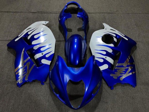97-07 Blu Lucido & Bianco GSXR 1300 Carena Moto 97-07 Blu Lucido & Bianco GSXR 1300 Carena Moto