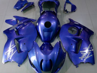 97-07 Logo Blu Lucido & Argento GSXR 1300 Carena Moto