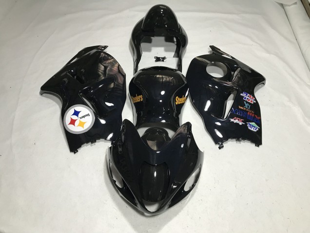 97-07 Logo Della Squadra Nero Lucido GSXR 1300 Carena Moto 97-07 Logo Della Squadra Nero Lucido GSXR 1300 Carena Moto
