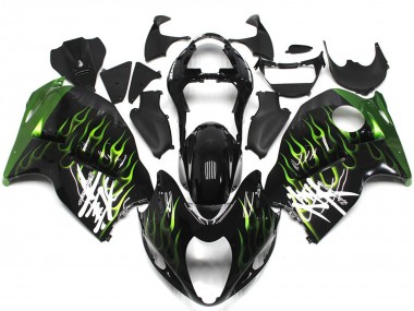 97-07 Nero Con Verde Intenso Fiamma GSXR 1300 Carena Moto