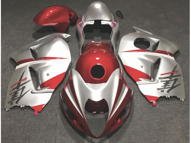 97-07 Rosso Lucido & Argento GSXR 1300 Carena Moto 97-07 Rosso Lucido & Argento GSXR 1300 Carena Moto