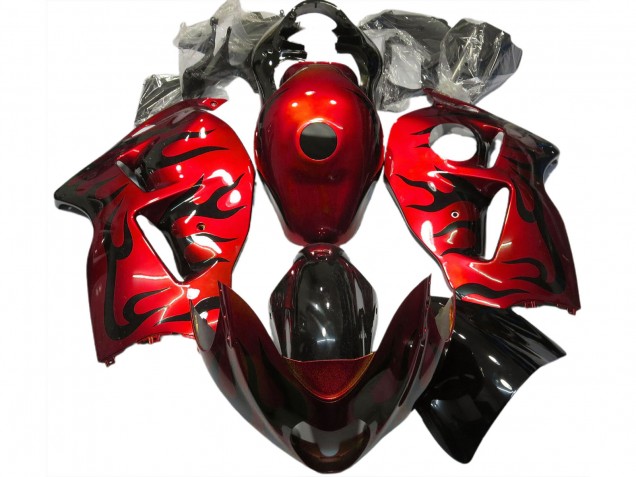 97-07 Rosso & Nero Fiamma GSXR 1300 Carena Moto 97-07 Rosso & Nero Fiamma GSXR 1300 Carena Moto