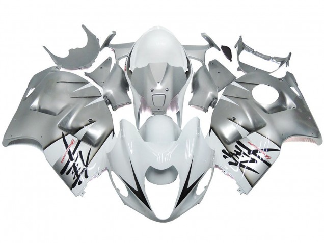 97-07 Stile Argento & Bianco Lucido OEM GSXR 1300 Carena Moto 97-07 Stile Argento & Bianco Lucido OEM GSXR 1300 Carena Moto