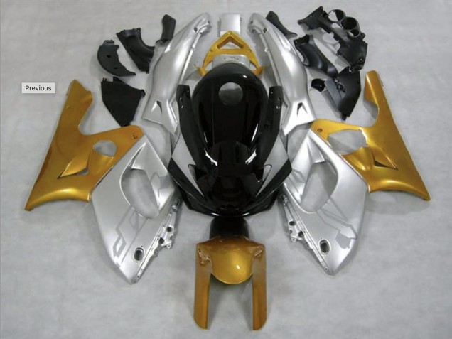98-07 Oro & Argento Lucido YZF600 Carena Moto 98-07 Oro & Argento Lucido YZF600 Carena Moto